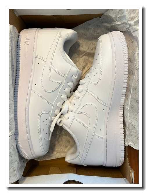 Białe buty Nike Air Force 1, buty wysokiej jakości, rozmiar 41