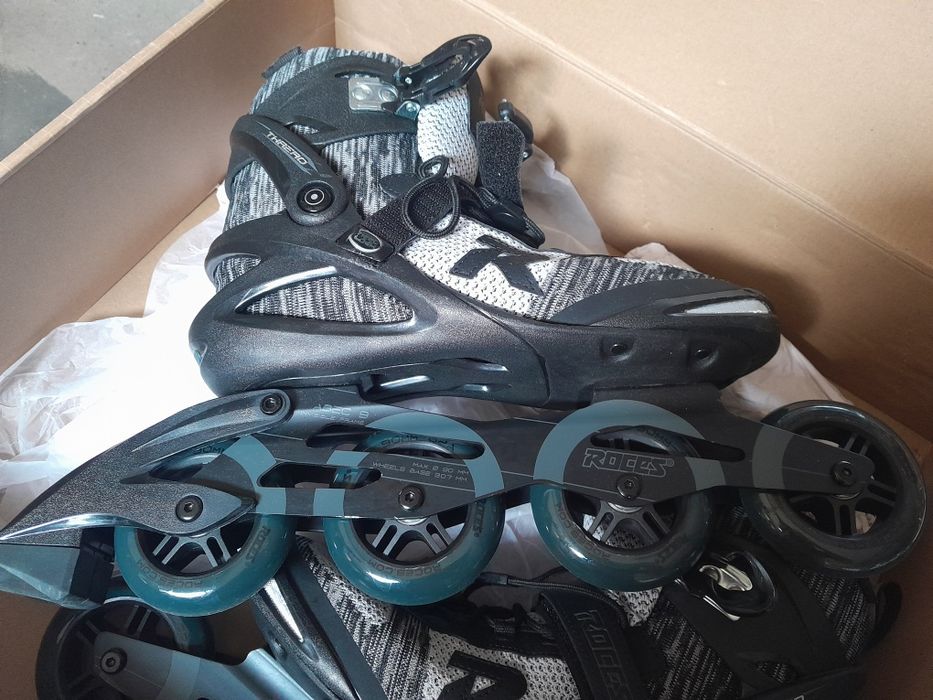 Łyżworolki Roces Thread szaro-czarne 400860 r. Eu46 29,9cm