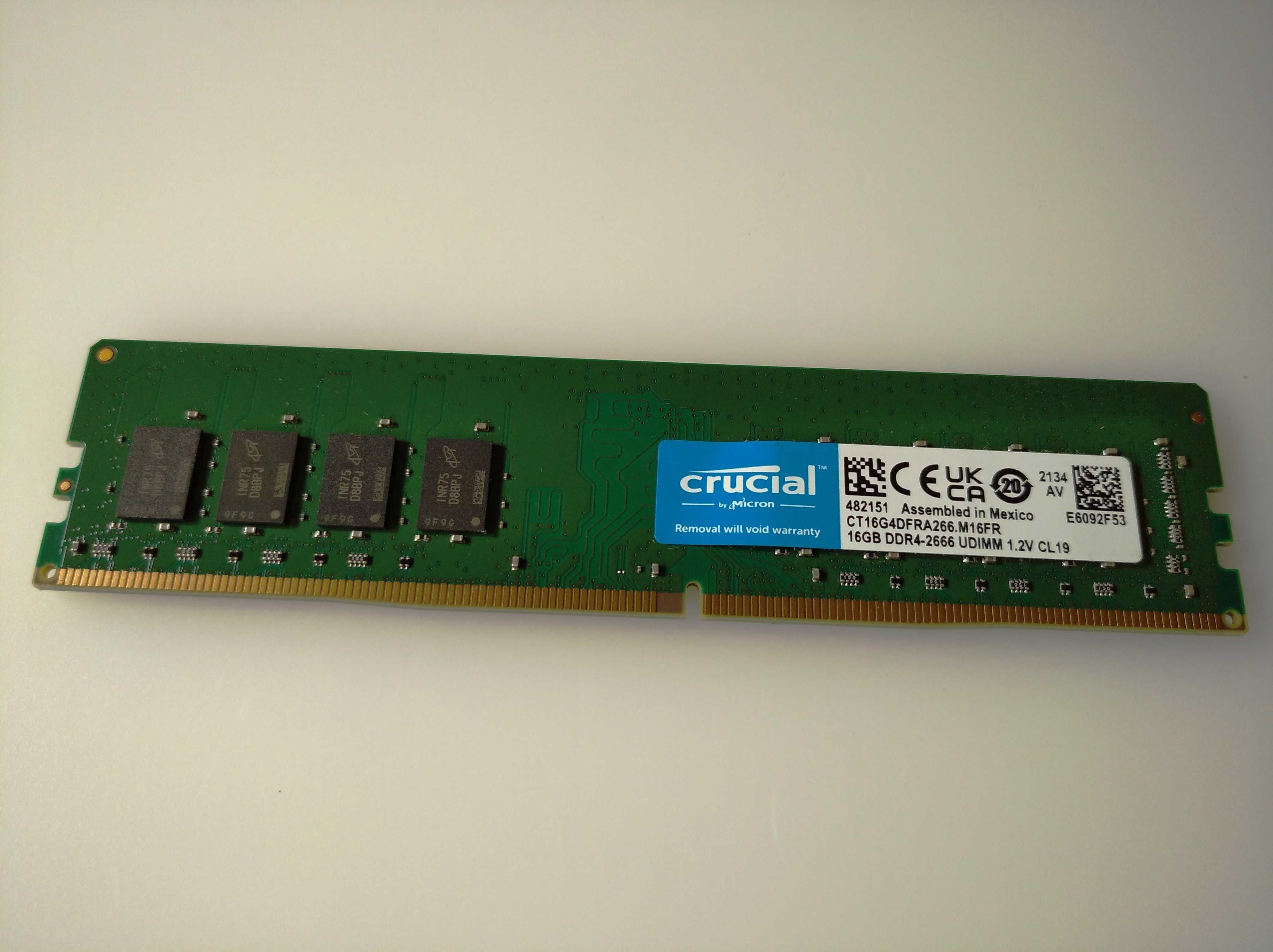 Memória RAM Crucial DDR4 16GB 2666Mhz