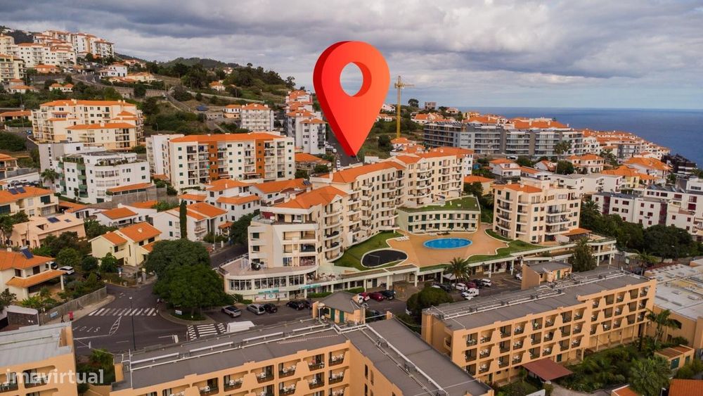 T1 Renovado no Garajau Terrace – Condomínio Fechado com Piscina e Vist