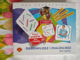 Gra edukacyjna ,,Obserwujesz i znajdujesz-wyjątki,,