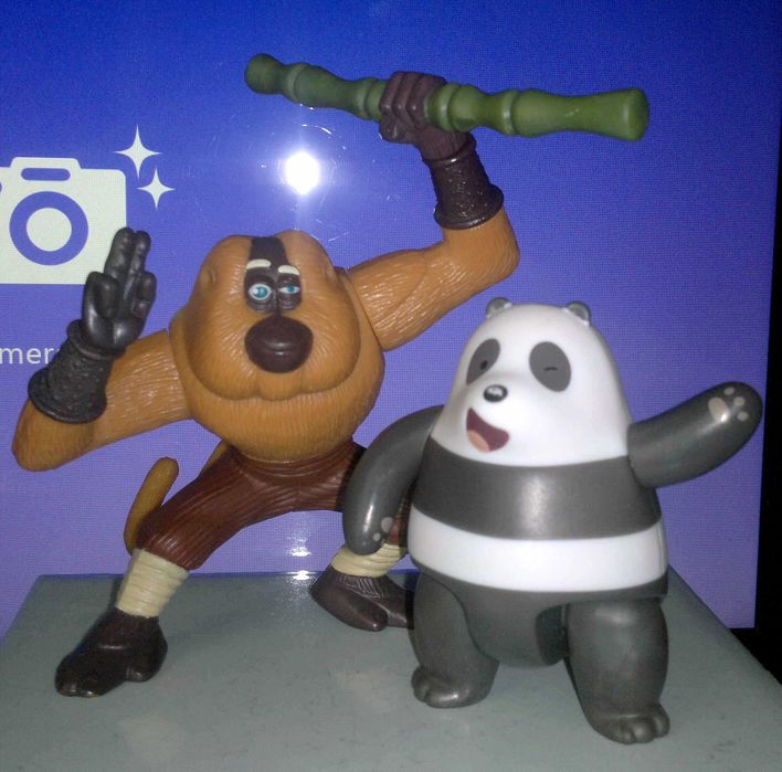 ФИГУРКИ животных от McDonald`s ( обезьяна, панда )