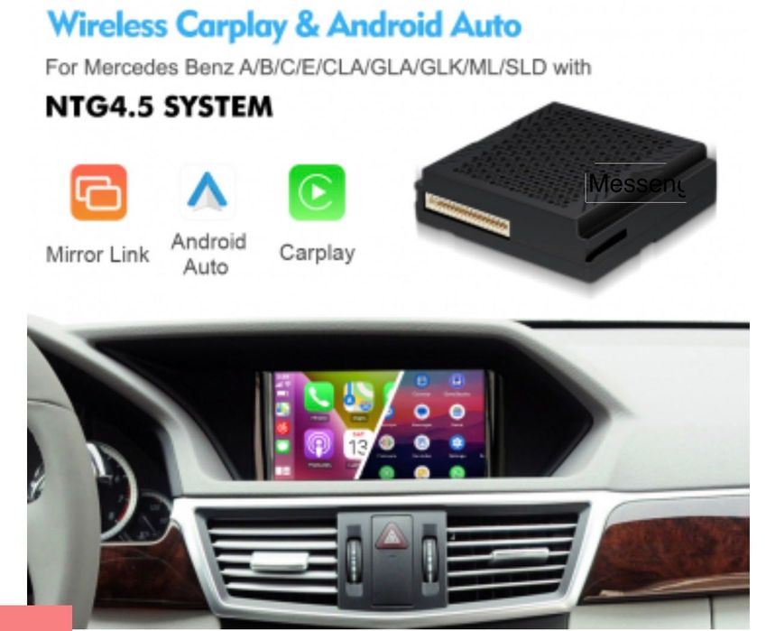 BOX para MERCEDES NTG4.5 - Carplay/Android Auto