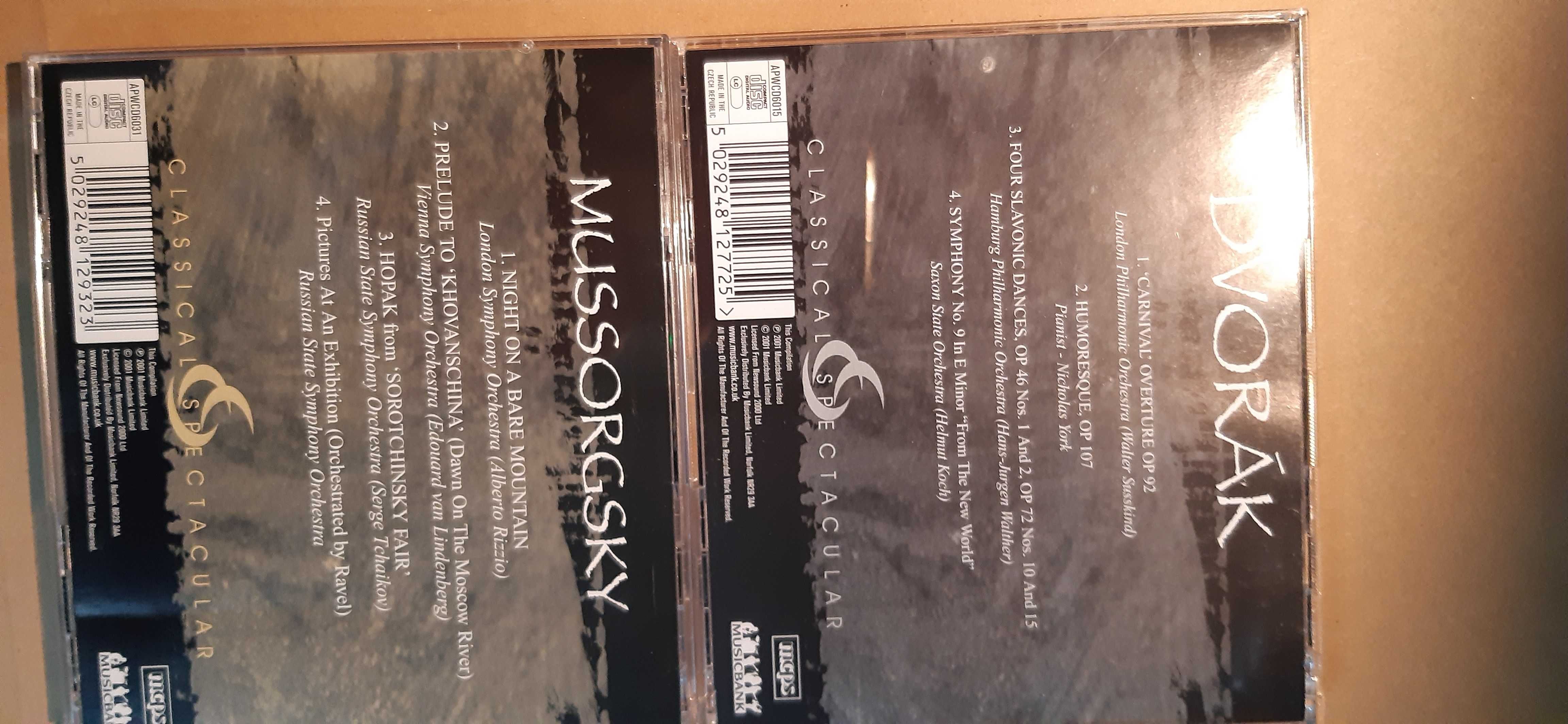 zestaw 5 cd muzyka klasyczna ravel orff dvorak i inne