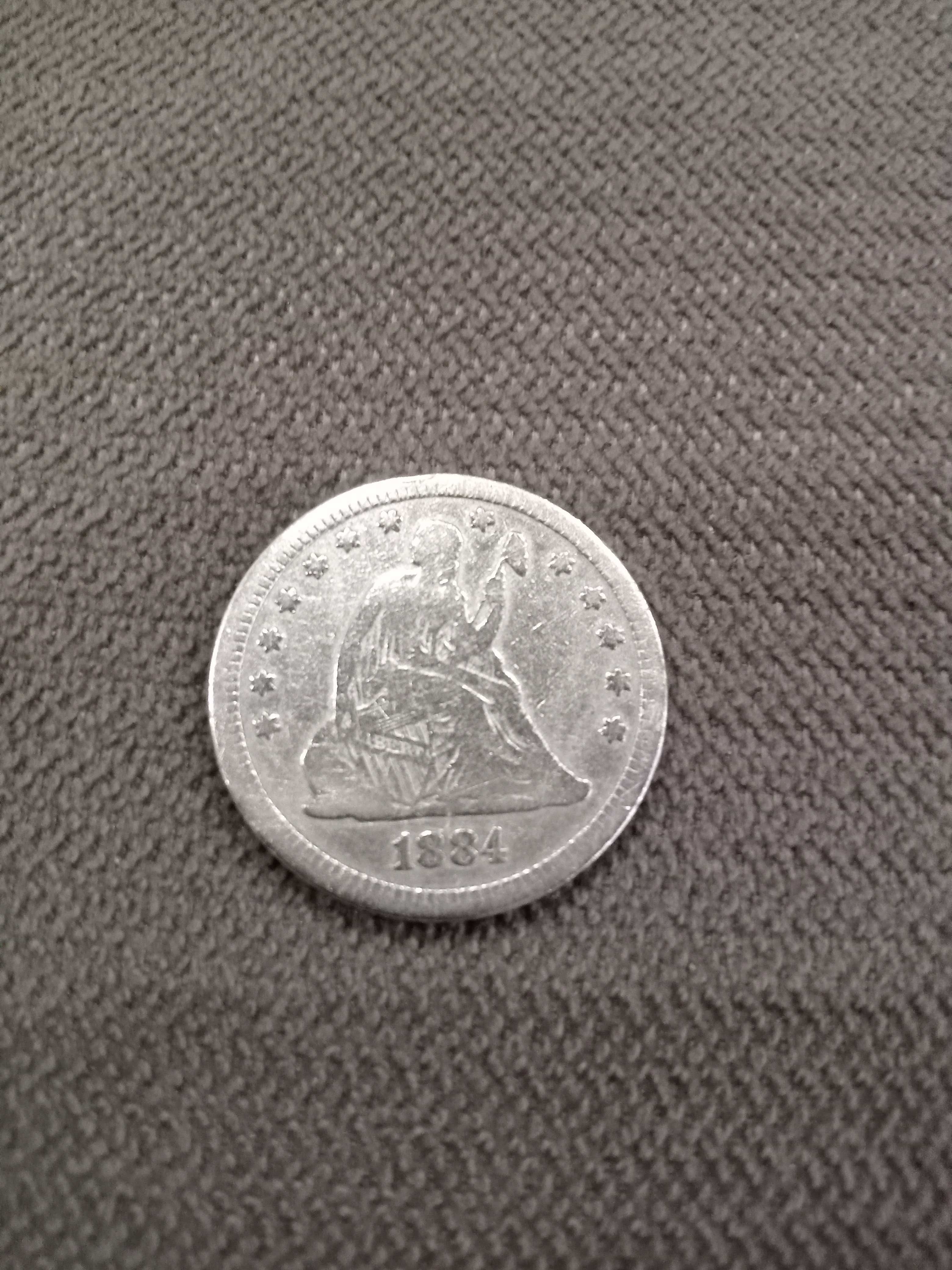 QUAR DОLLAR 1884 Сидяча свобода