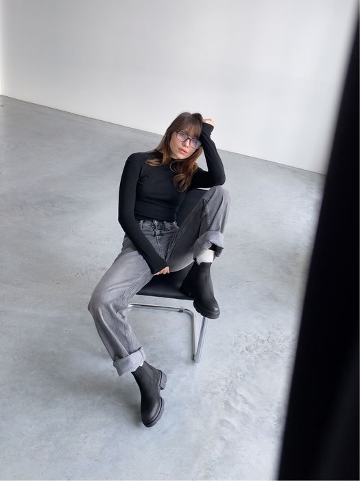 ХИТ ПРОДАЖ‼️Ботинки Челси женские Демисезон Зима // Кожа с напылением