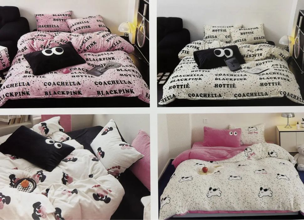 Велюрова поствльна білизна Colorful home