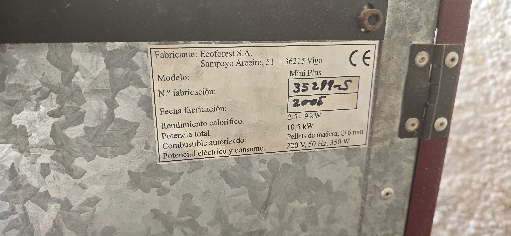 Salamandra Pellets Ecoforest Mini Plus
