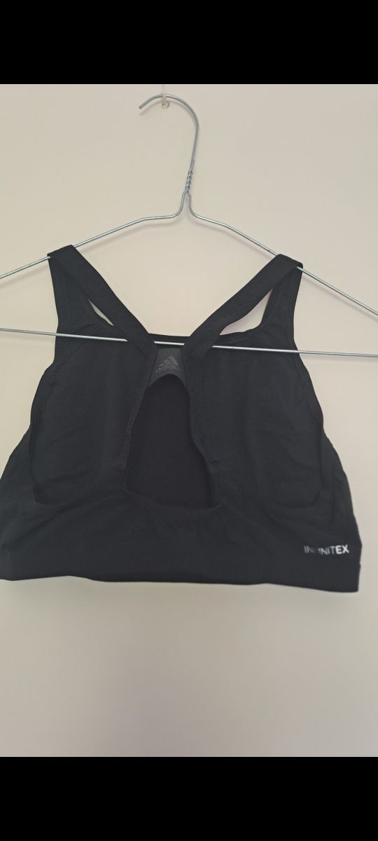 Stanik sportowy bikini kostium stanik czarny Adidas S 36 siłownia