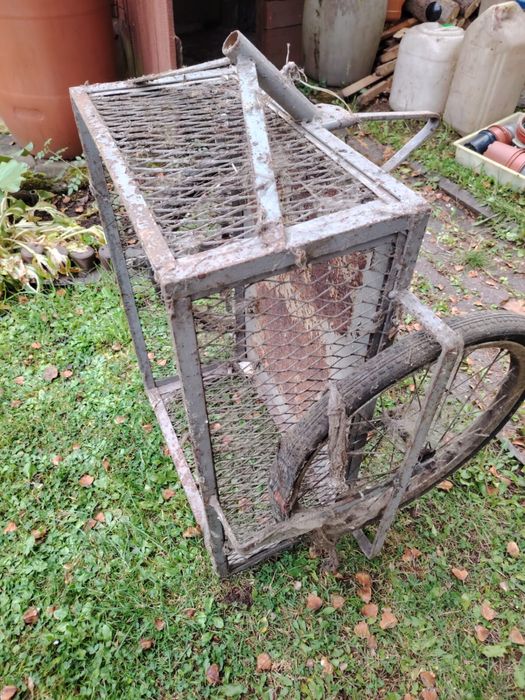 Wozek metalowy działkowy