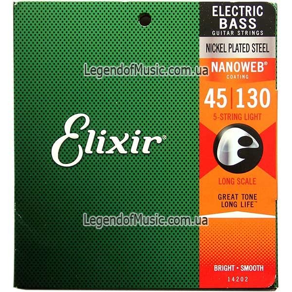 Струны Elixir Nanoweb Anti-Rust для электро, акустической и бас гитары
