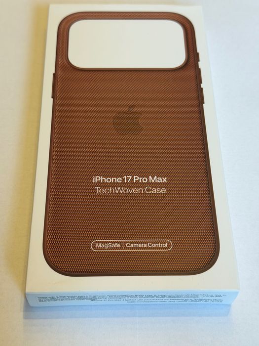 etui Apple Tech Woven iPhone 17 pro max kolor Siena ORYGINALNE