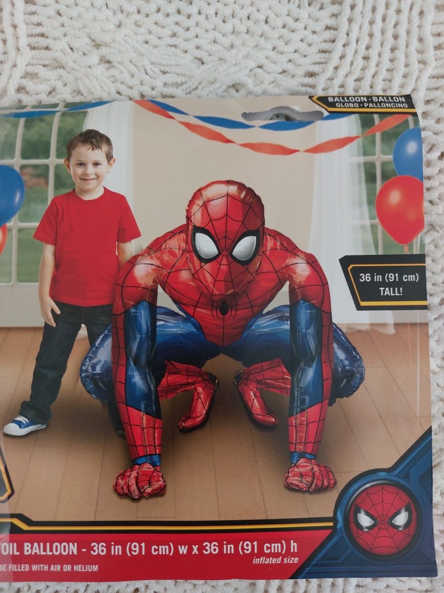 Marvel spiderman ogromny balon foliowy 3D urodziny nowy