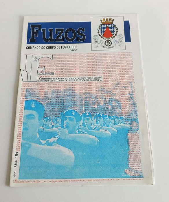 Revista Fuzos n.º 2 de Abril de 1993 do Comando do Corpo de Fuzileiros