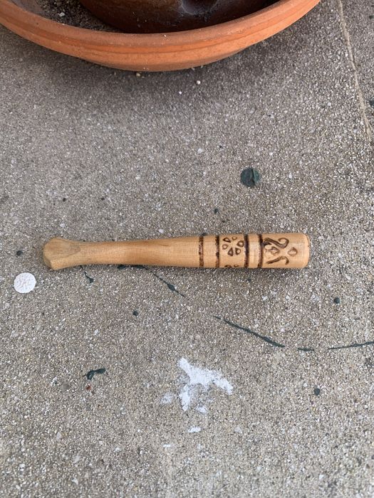 Boquilha de madeira para cigarro vintage artesanato cubano
