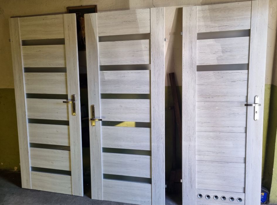 Drzwi wewnętrzne 70 i 80 - 3 sztuki