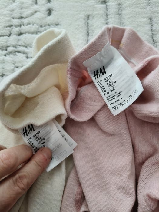 Rajstopy 122-128 H&M 9szt.