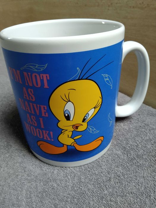 Kubek ceramiczny wys. 11,5cm. Stan bardzo dobry.