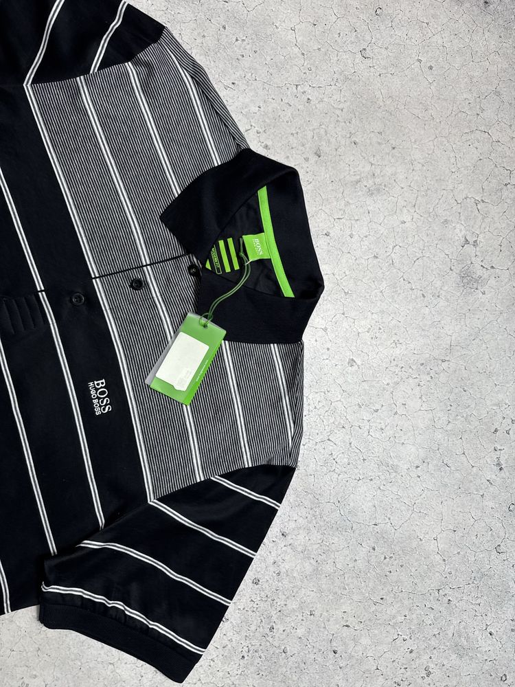 Новая Футболка Поло Hugo Boss Оригинал Размер L-XL Полосатая