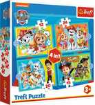 puzzle psi patrol zestaw 4w1 cztery różne obrazki