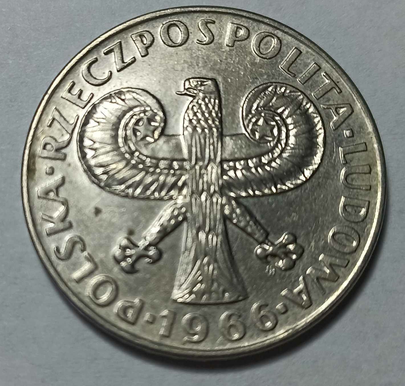 Moneta Polska 10 zł rocznik 1966