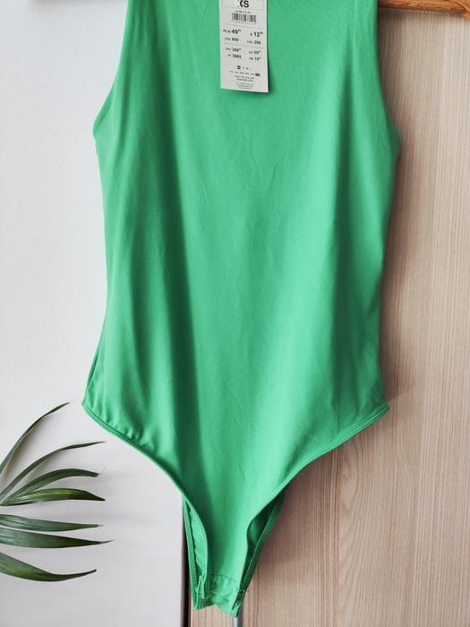 Gładkie zielone body Reserved xS 34