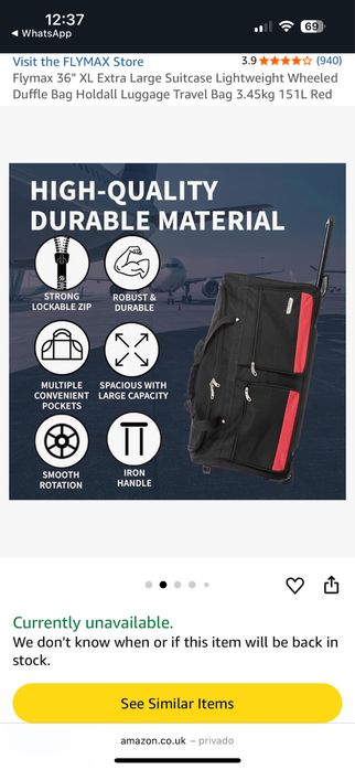 Saco Trolley de Viagem