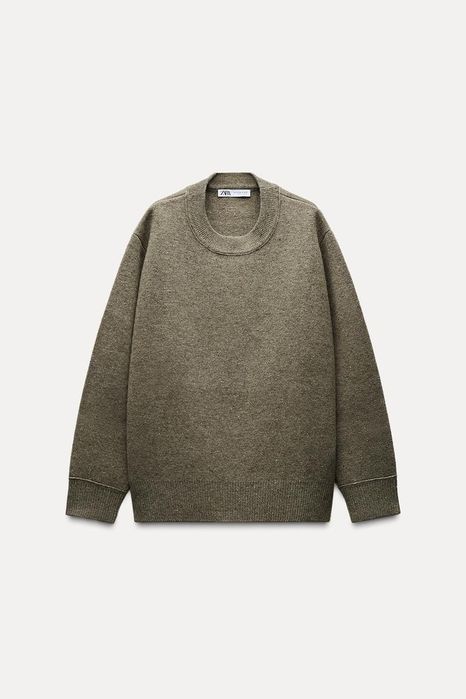 Светр оверсайз zara із вовни