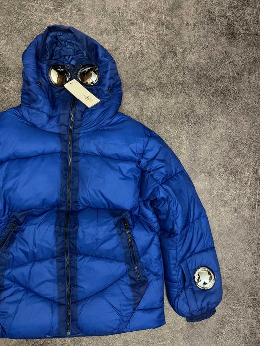 CP Company x Palace puffer чорна куртка пуховик сп компані пелес синя