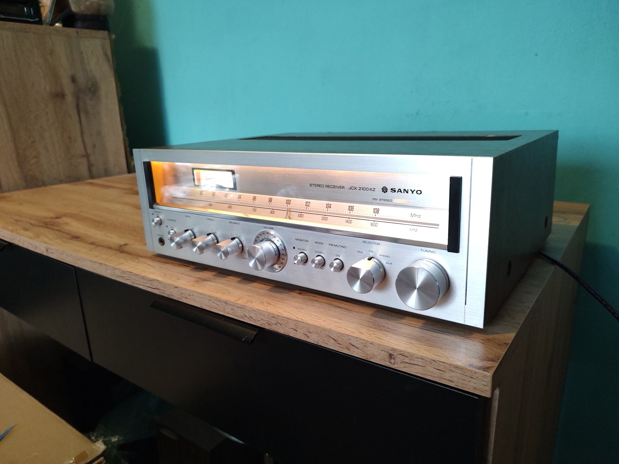 Sanyo jcx-2100 przepiękny amplituner vintage po serwisie okazja wysyłk