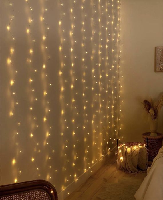 новогодняя гирлянда штора роса 3*2м, 3*3м + батарейки у подарунок