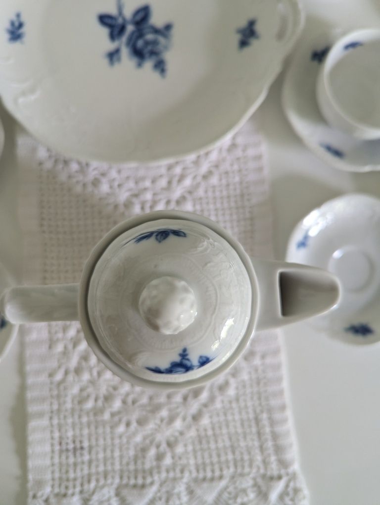 Rosenthal Sanssouci Serwis Blaue Rose Unikat
