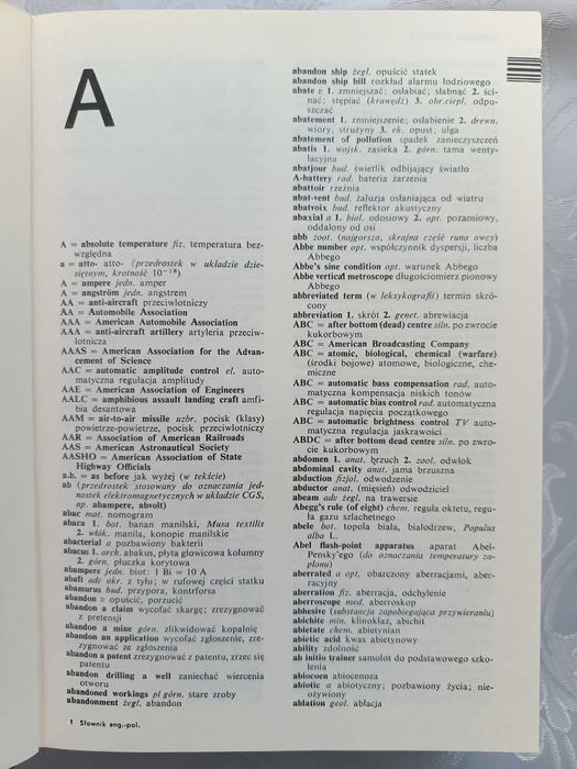 Słownik naukowo-techniczny angielsko-polski
