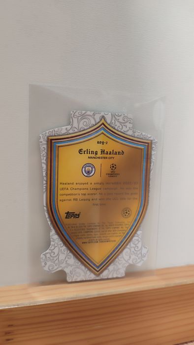 Carta Topps UCL Super-Stars 23/24 Nr.ROY-2 Erling Haaland Royal Chrome