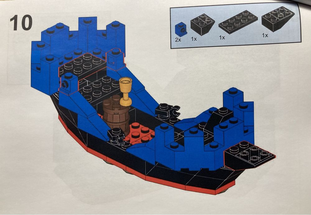 Lego MOC Castle Black Falcon Ship