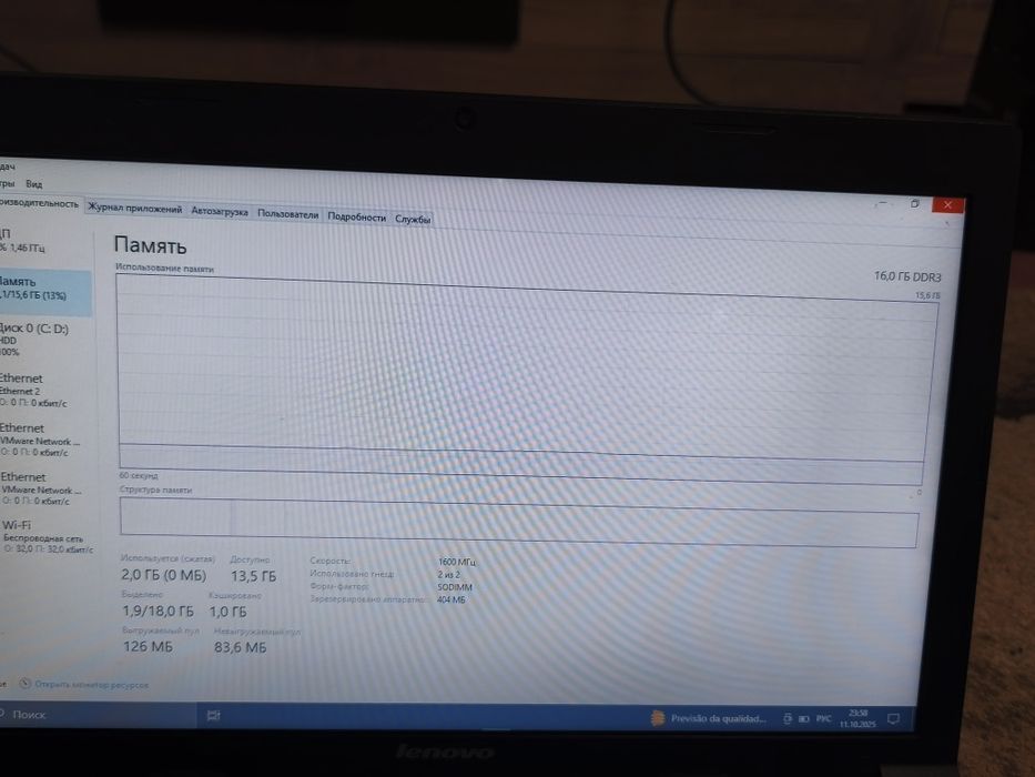 Modificado portátil Lenovo
