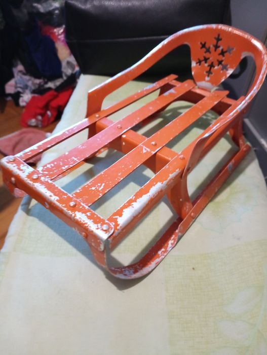 Санки для куклы,раритет, алюминий