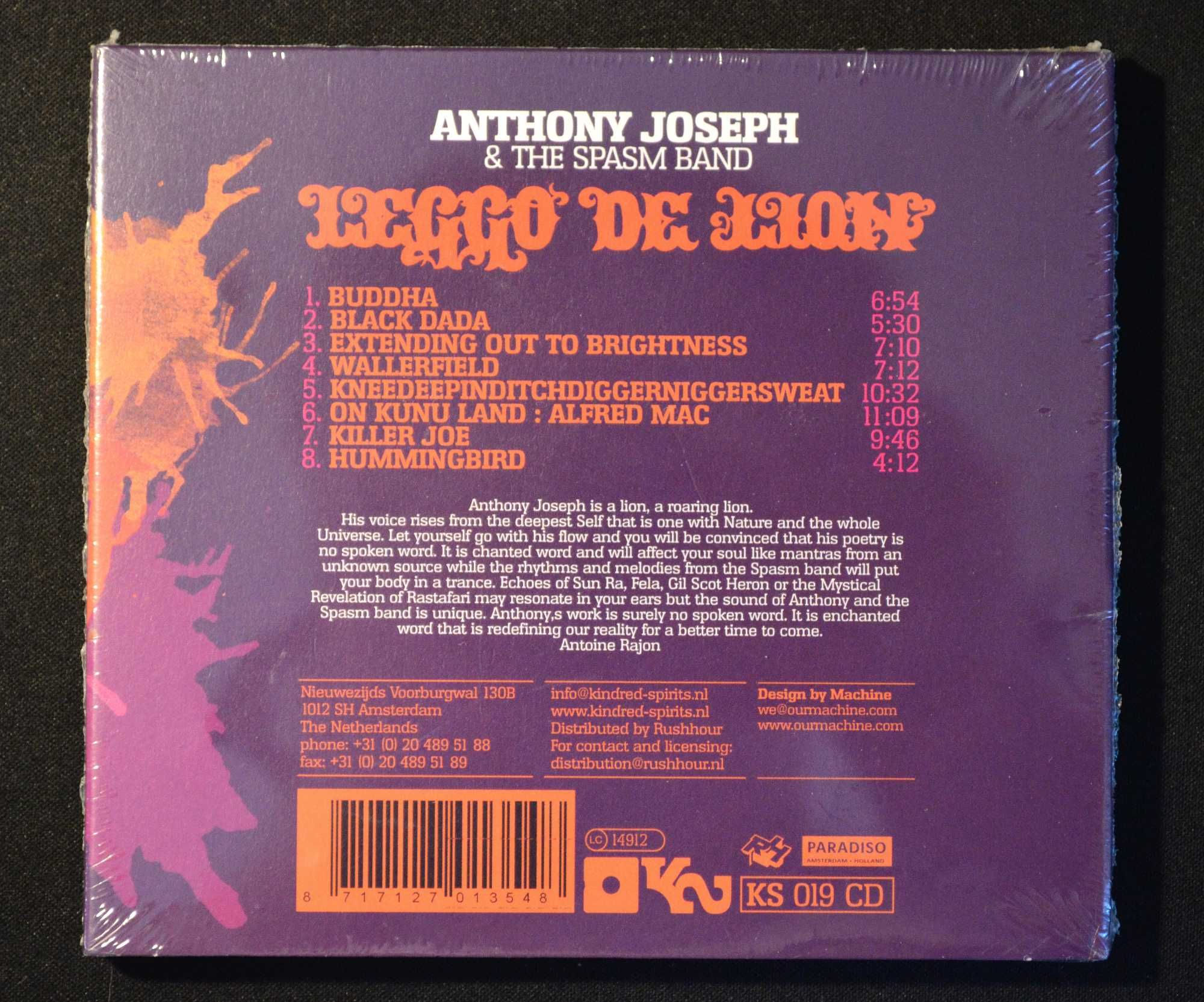 Anthony Joseph & The Spasm Band – Leggo De Lion (CD)