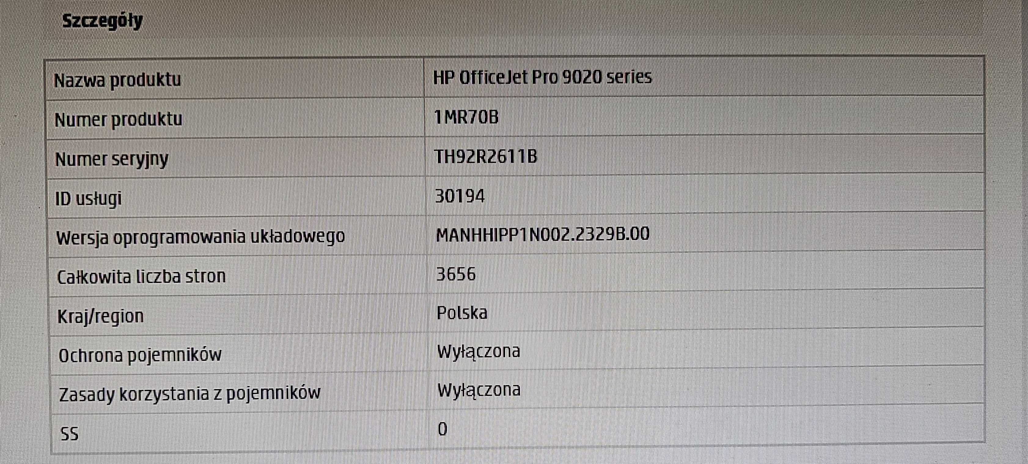 Drukarka atramentowa HP Pro 9023