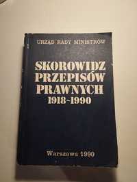 Skorowidz przepisów prawnych 1918/1990 biuro prawne urm