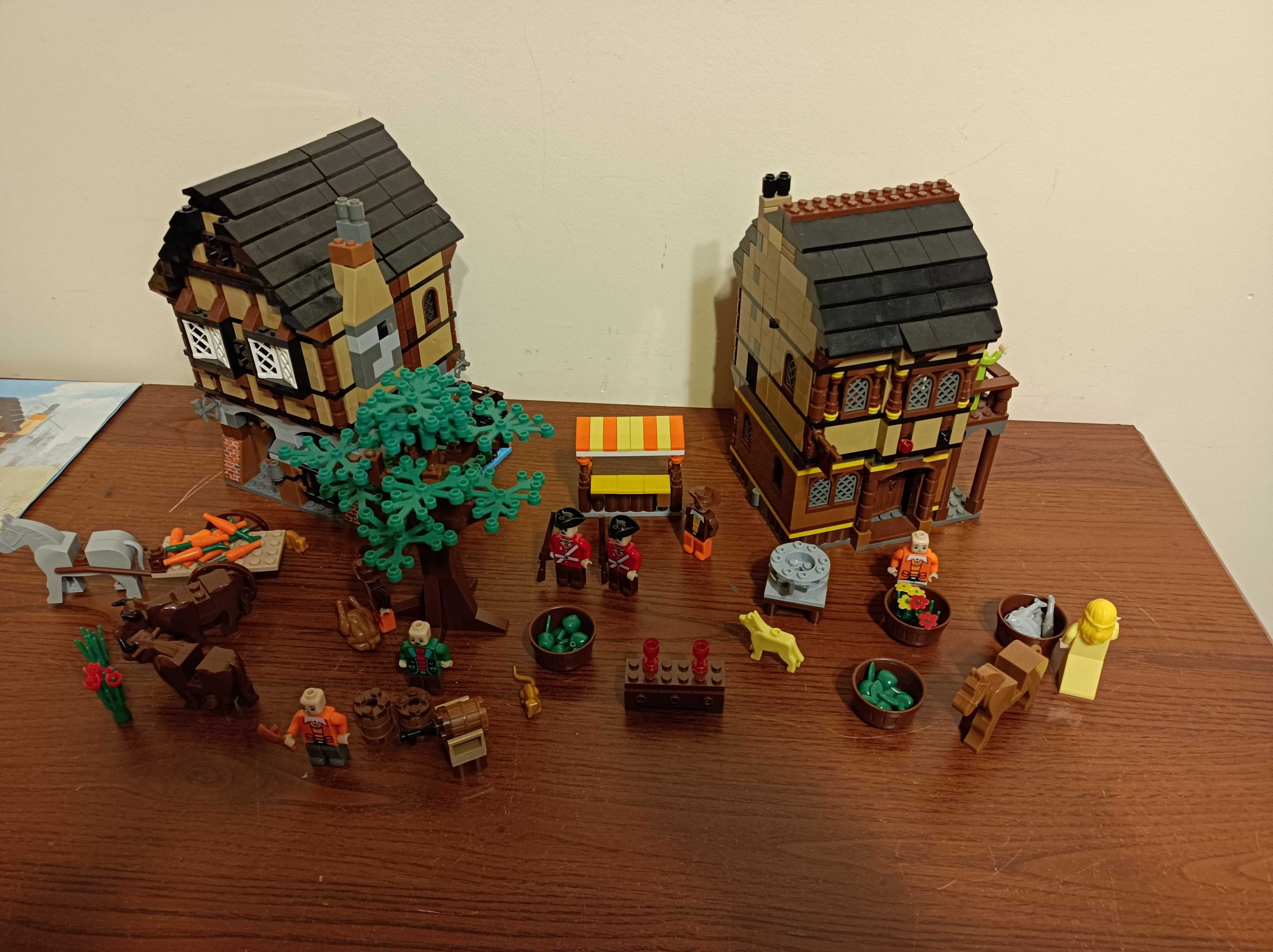 Zestaw klocki średniowieczny rynek podobne do Lego 10193