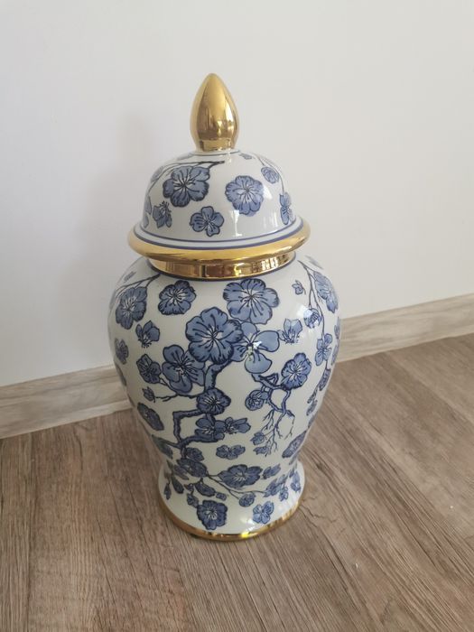 Waza ceramiczna 47 cm Duża Wazon Salon ozdoba