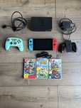 Nintendo Switch V2+4 gry+dodatkowy pad