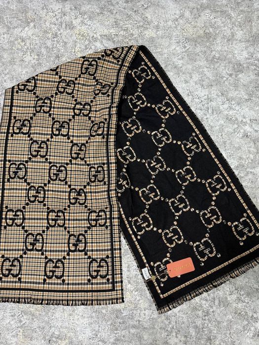 Шарф Gucci двух сторонний | шарф гучі | гучи