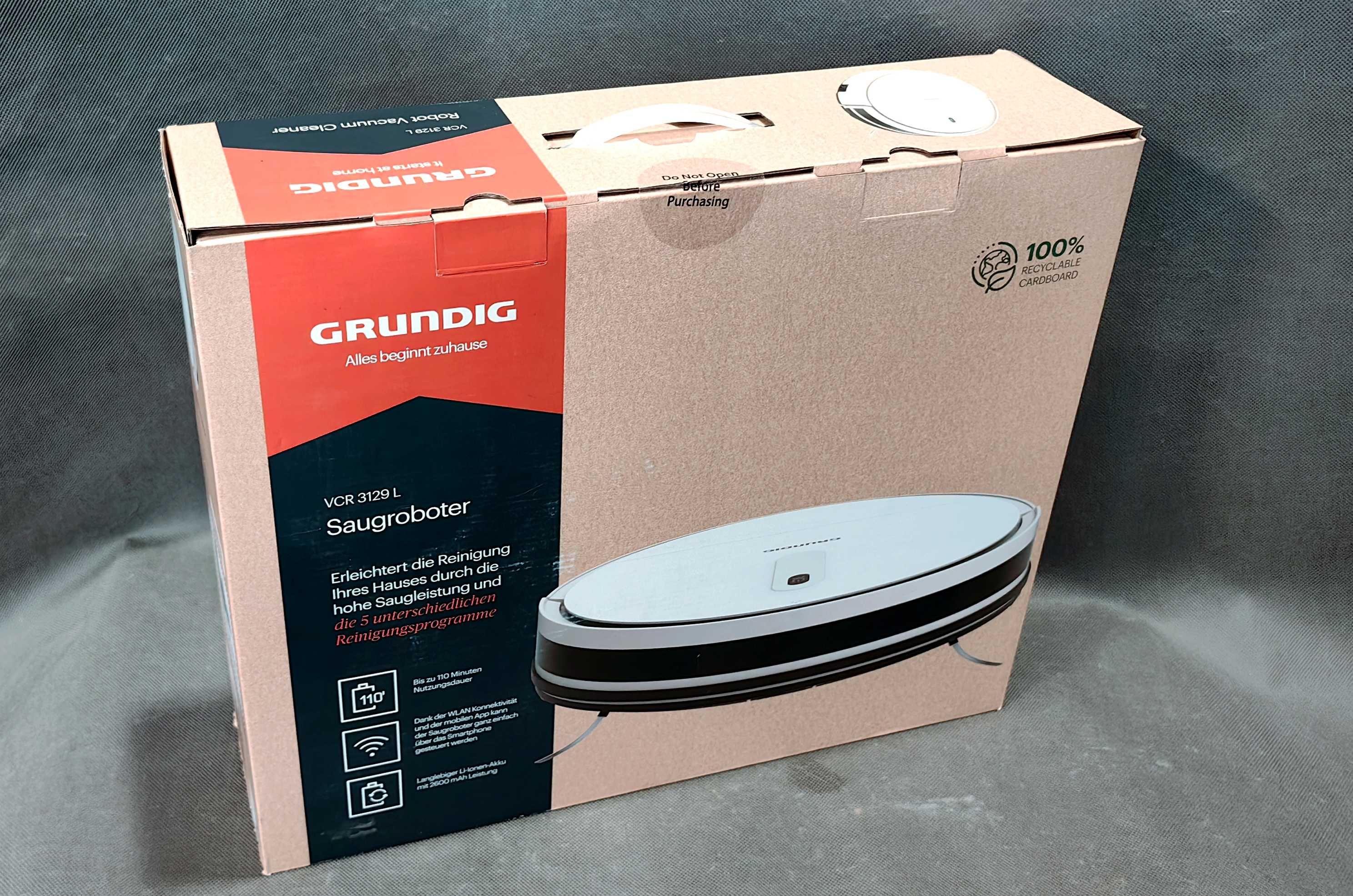 Inteligentny robot sprzątający GRUNDIG VCR 3129 L Sterowany Aplikacją