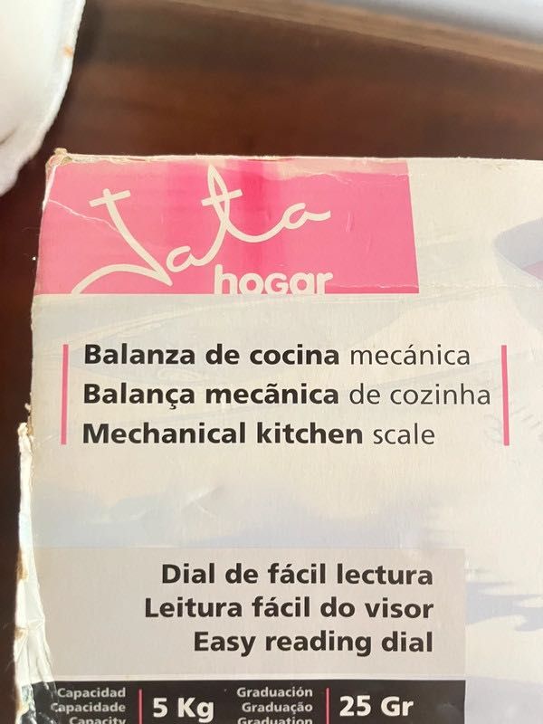 Balança de Cozinha Jata Hagar Analógica Vintage 5 kg Nova
