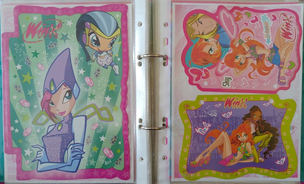 Karteczki do segregatora Winx