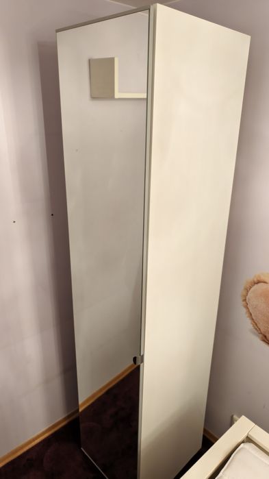 Ikea Pax Aheim - JAK NOWA Szafa, biała, llustro, 50x60x236 cm