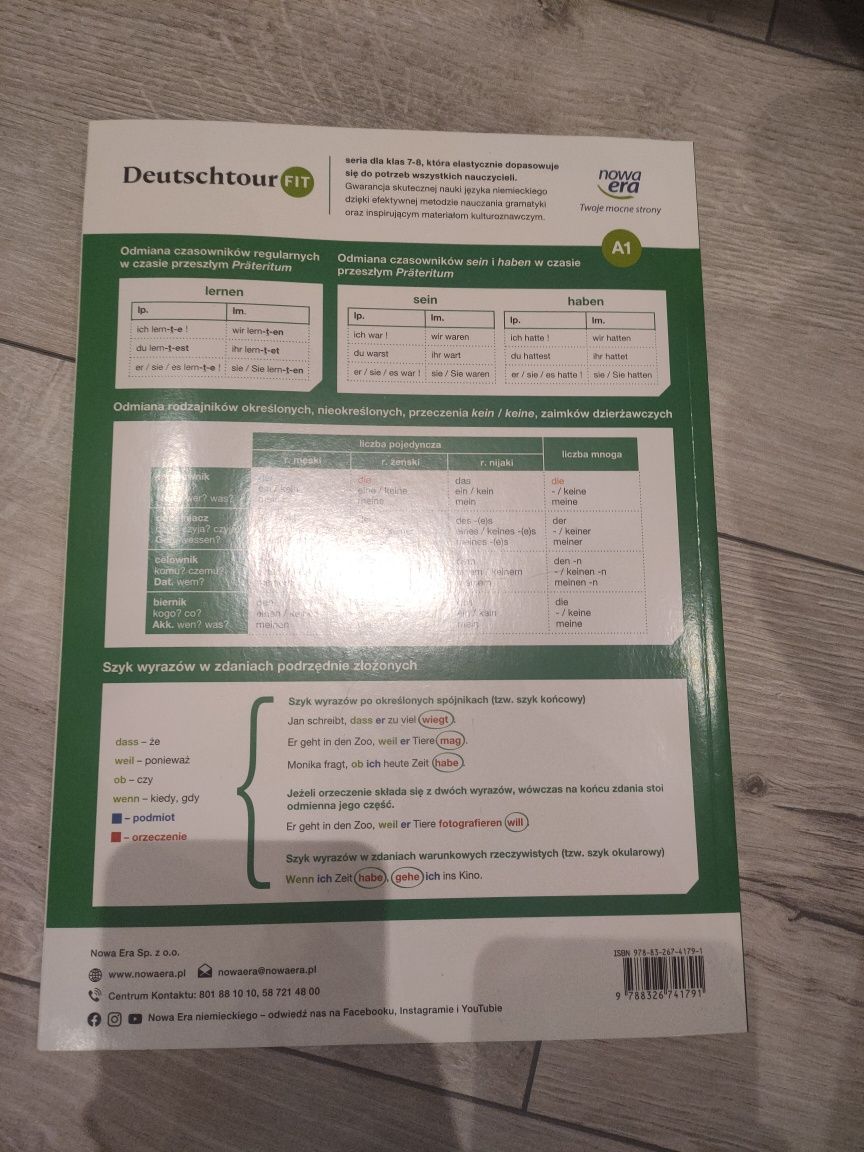 Podręcznik do niemieckiego składa klasy 7 i 8