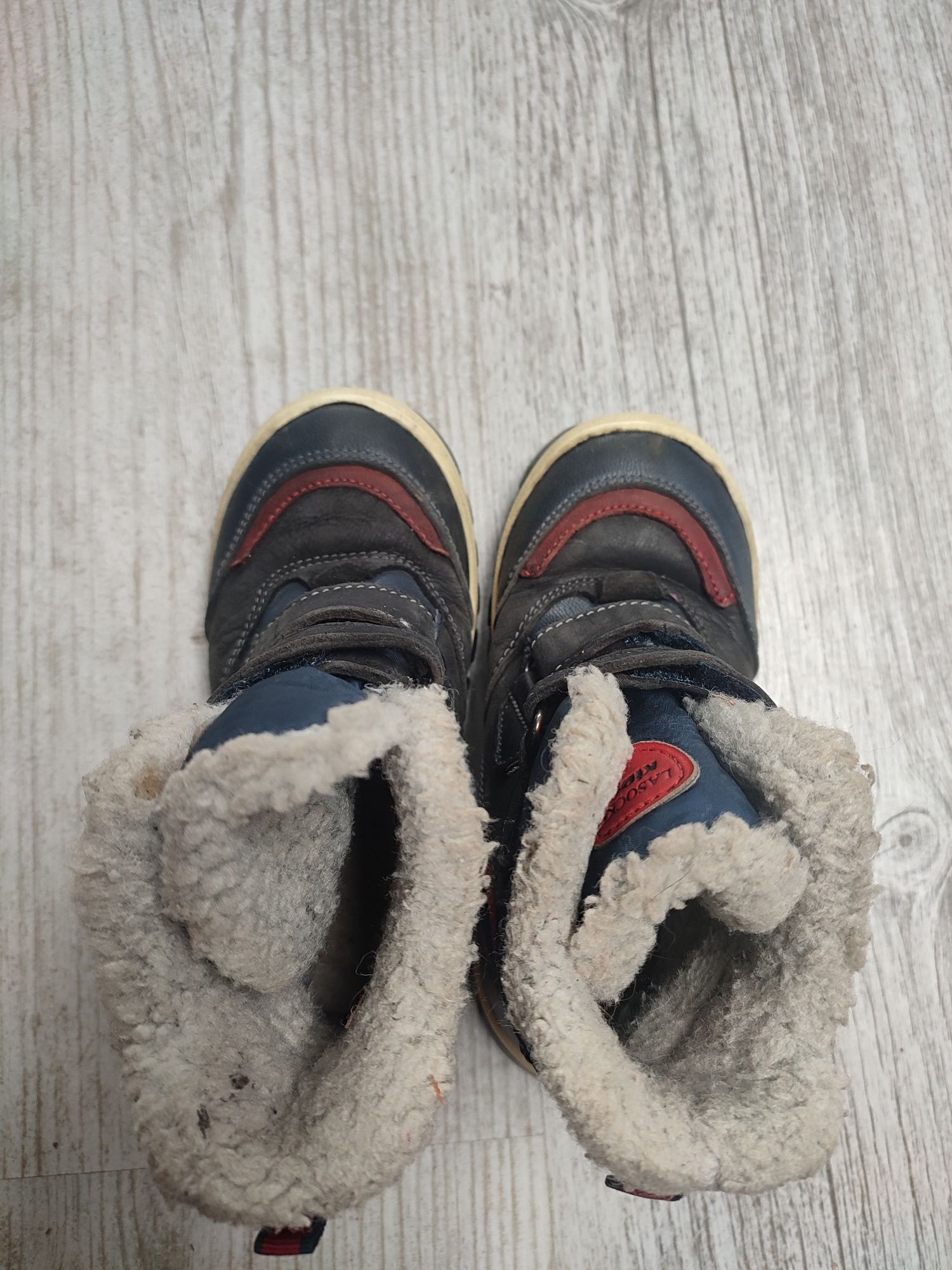 Lasocki 26 buty chłopięce śniegowe zimowe ocieplane kozaki futro rzepy